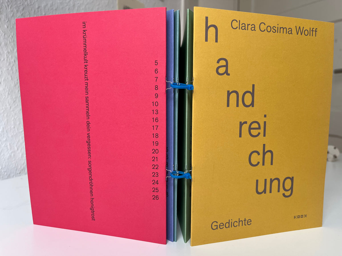 Clara Cosima Wolff. handreichung. Gedichte
