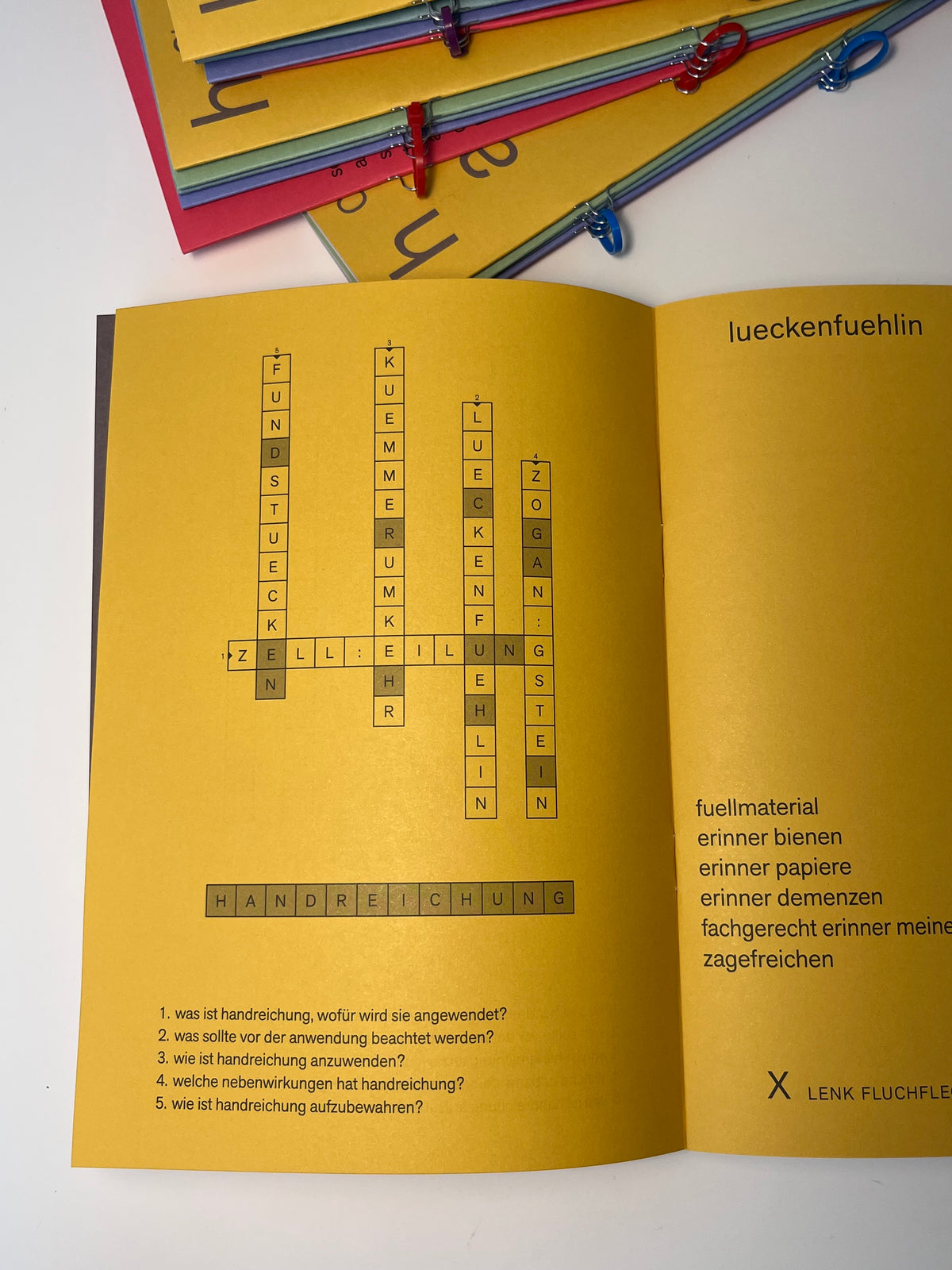 Clara Cosima Wolff. handreichung. Gedichte
